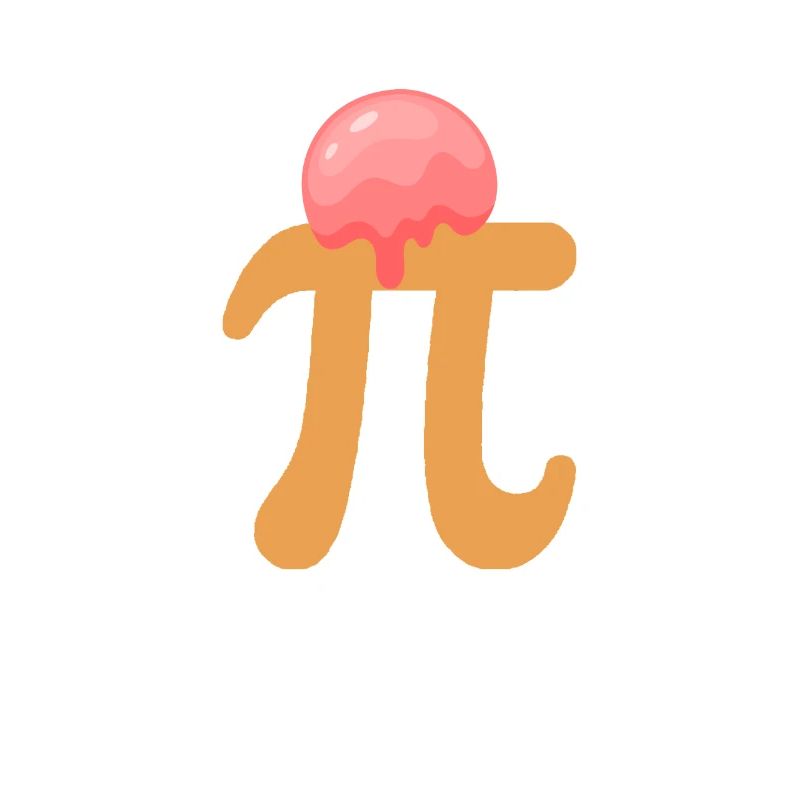 Pi Day A La Mode Drôle Math Geek Pie Crème Glacée