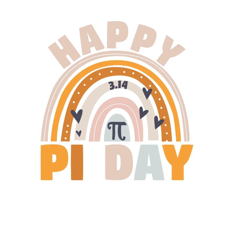 BOHO Regenbogen Happy Pi Day 3.14 Math Geek Teach