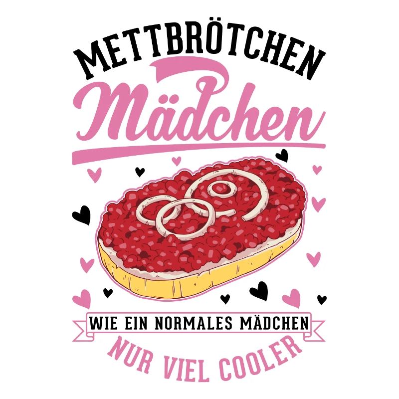 Mettbrötchen Mädchen Mett Hackepeter