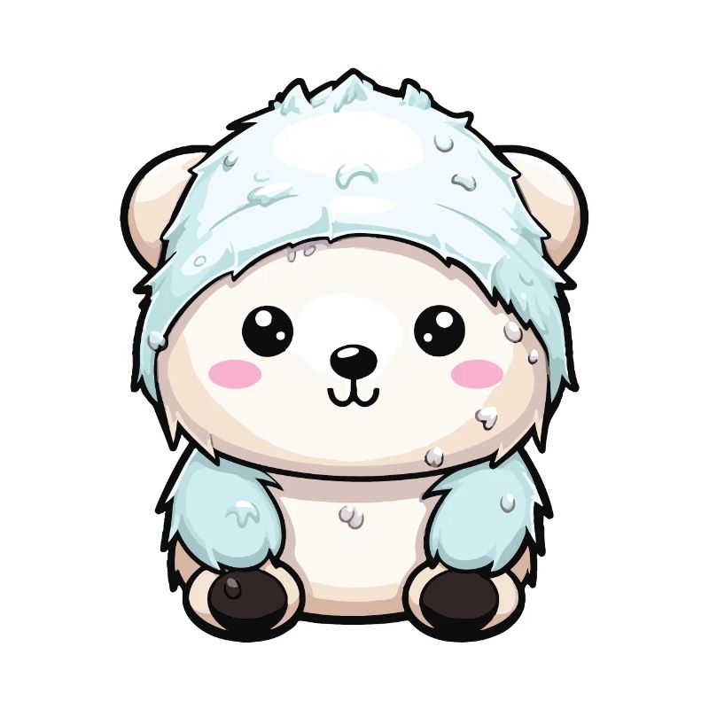 Eisbär Winter Polar Bär Tier Comic