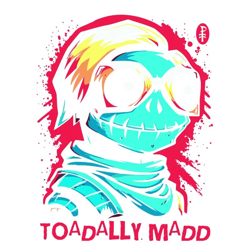 Cartoon Portrait, Totally Crazy Toad