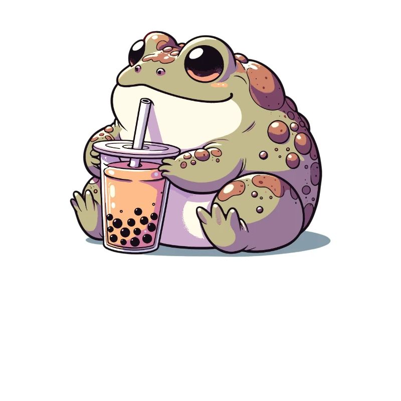 Crapauds kawaii Bubble Tea Boba Crapaud