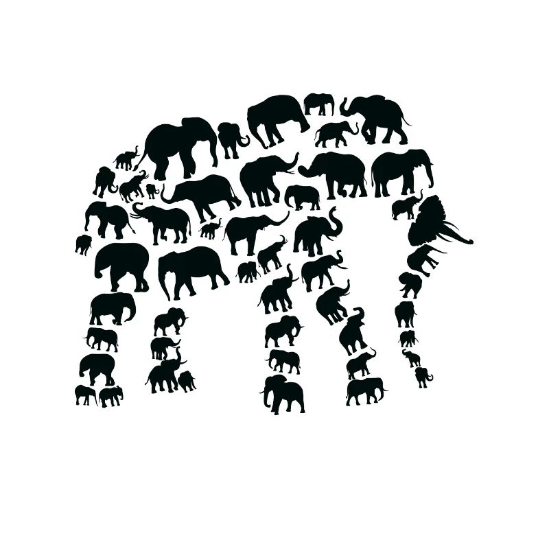 Éléphant Faune Afrique Éléphant Silhouette