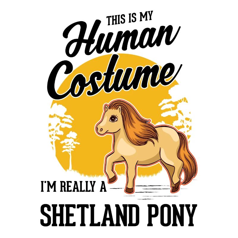 Shetland Pony Kostüm Geschenk Shetty