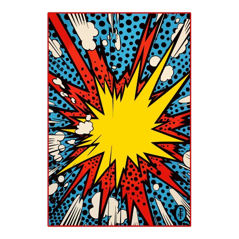 Une explosion de dessins animés Pop Art : Boum !