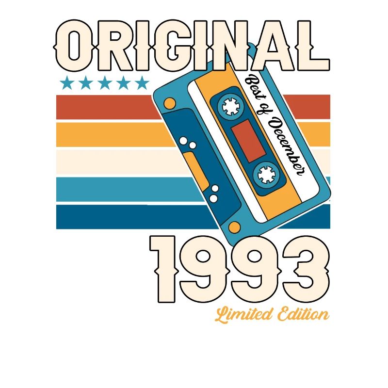 30e anniversaire Cassette décembre Vintage 1993