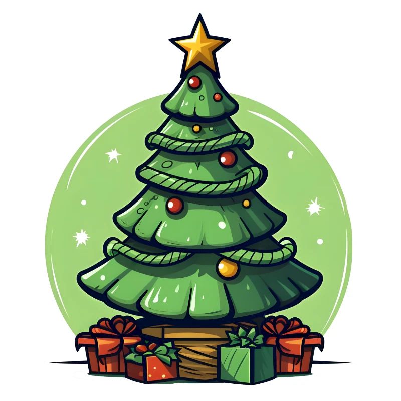 Tannenbaum oder Weihnachtsbaum an Weihnachten