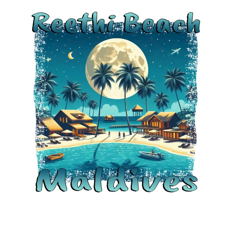 Reethi Beach Maldives Night