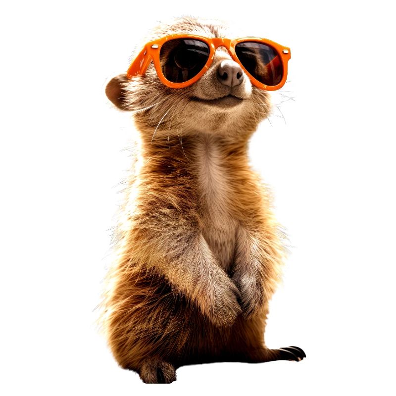 Lunettes de soleil suricate mignon amant de surikate
