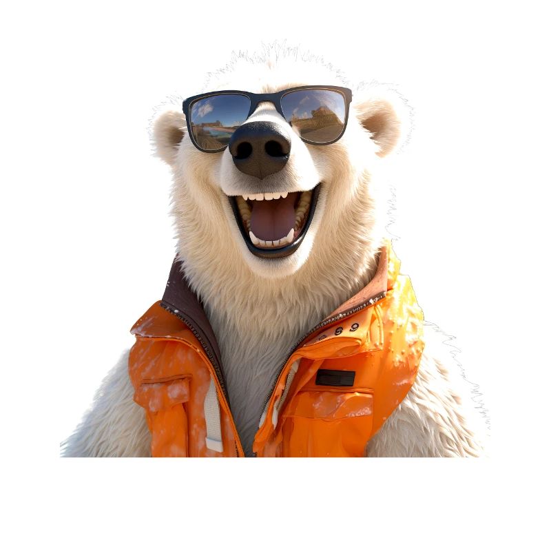 Eisbär mit Sonnenbrille Bären Liebe Süße Eisbären