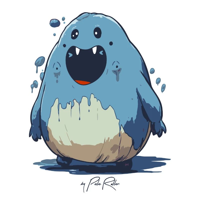 Cartoon Créature Drôle Blob