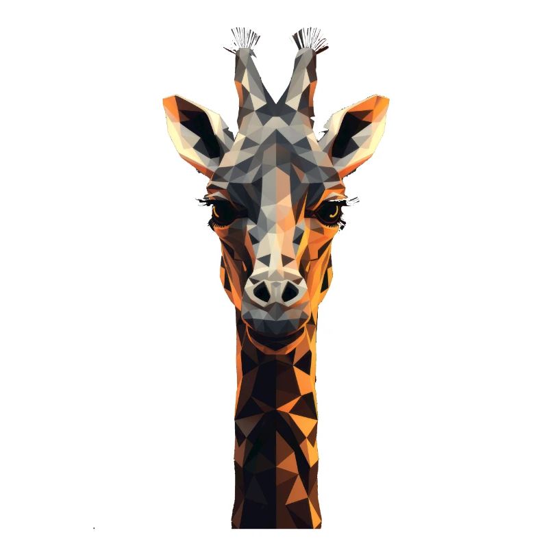 Geometric Style Giraffe