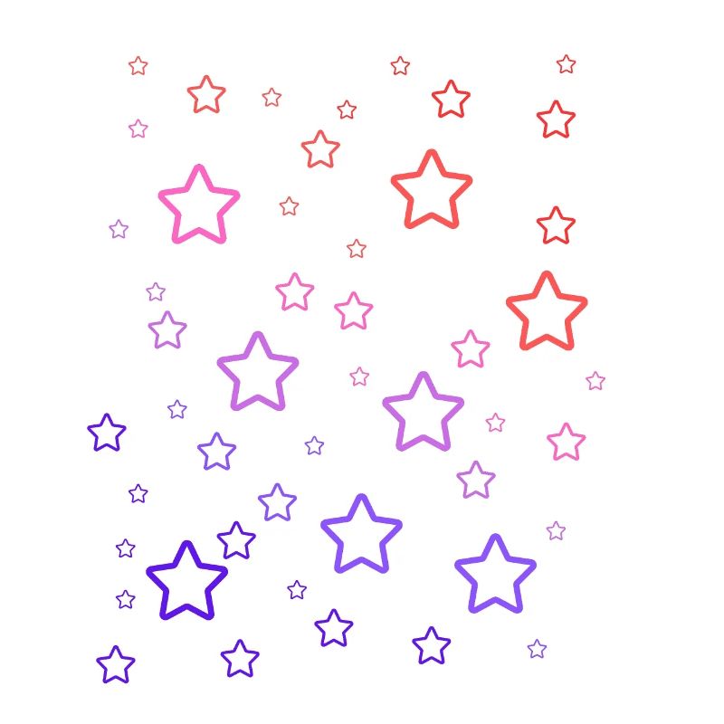 Étoiles arc-en-ciel