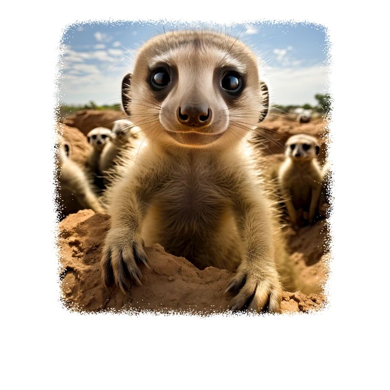 Suricate réaliste Erdmännchen
