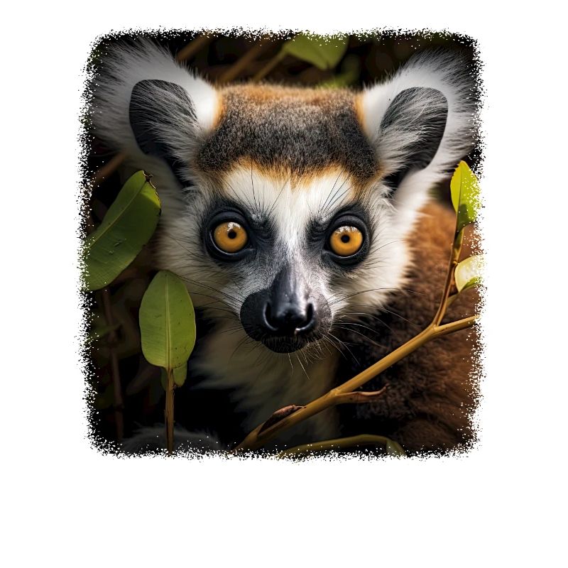 Ring-tailed lemurs realistic ring-tailed lemur