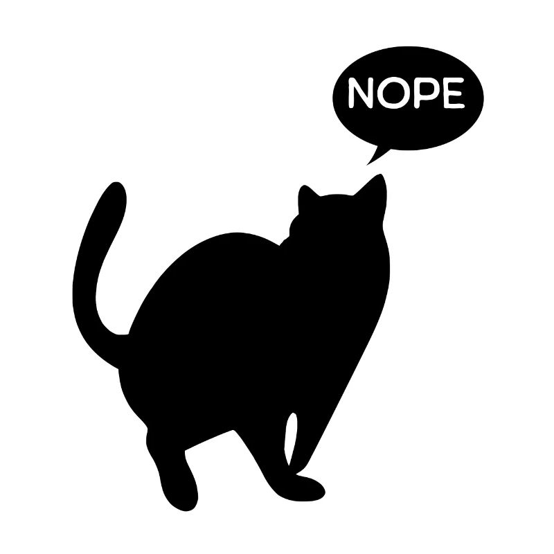 Katze sagt Nein