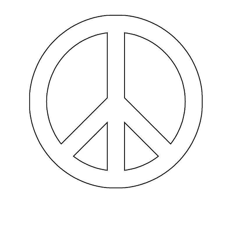 PEACE - Peacesymbol - Friedenszeichen Peacezeichen