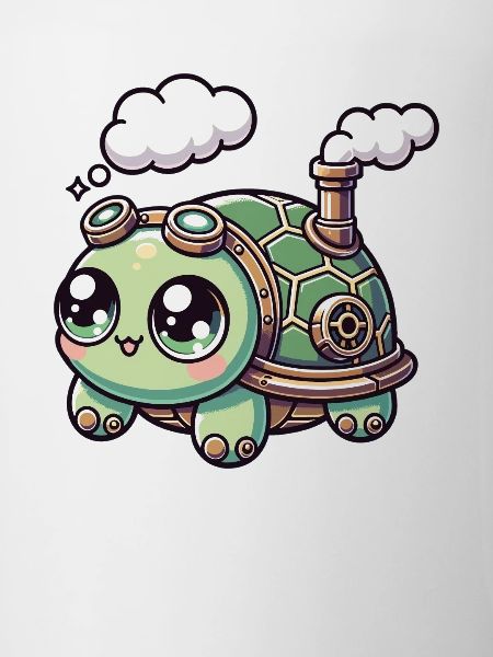 Kawaii Steampunk Turtle Fantasy Turtle