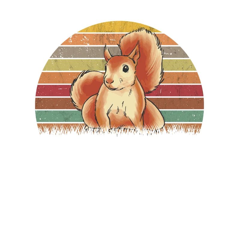 Eichhörnchen Retro Squirrel