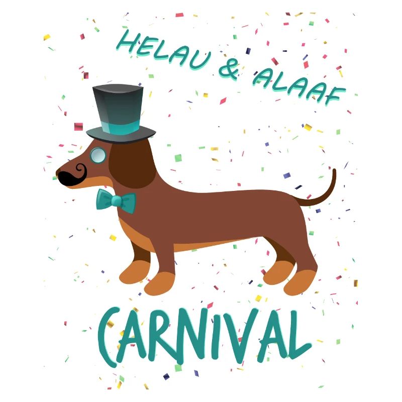 Gentleman, Teckel, Carnaval, Carnaval, Helau Alaaf