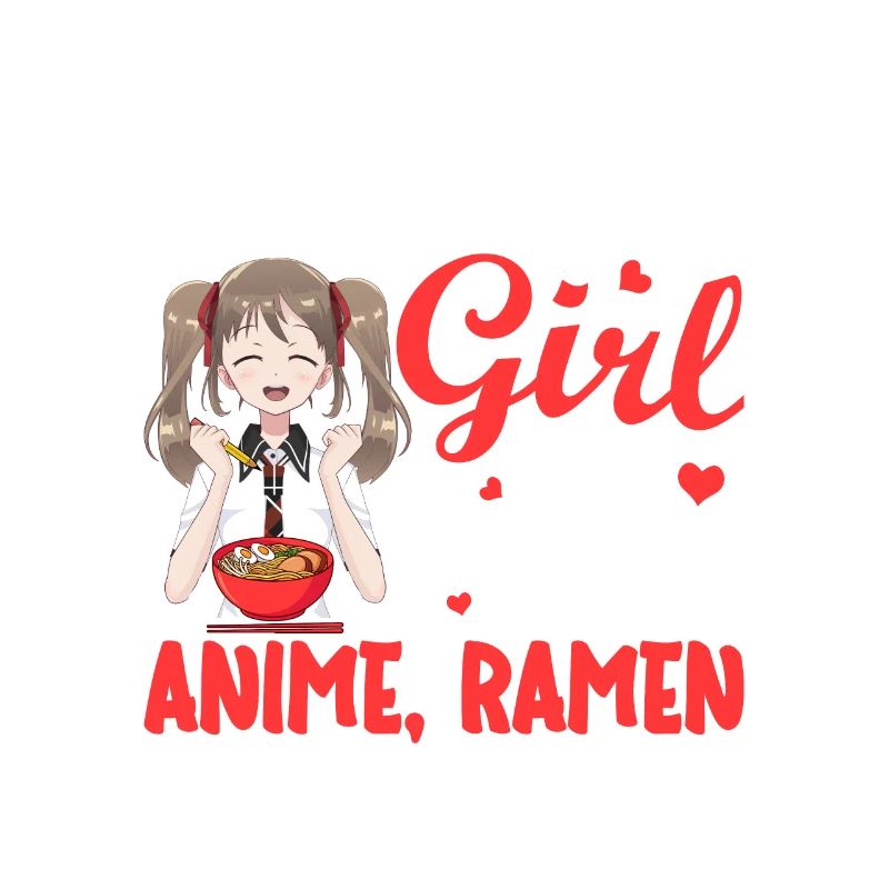 Einfach ein Mädchen, das Anime, Ramen und Zeichnen