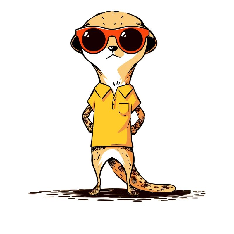 Suricate avec lunettes de soleil Suricate