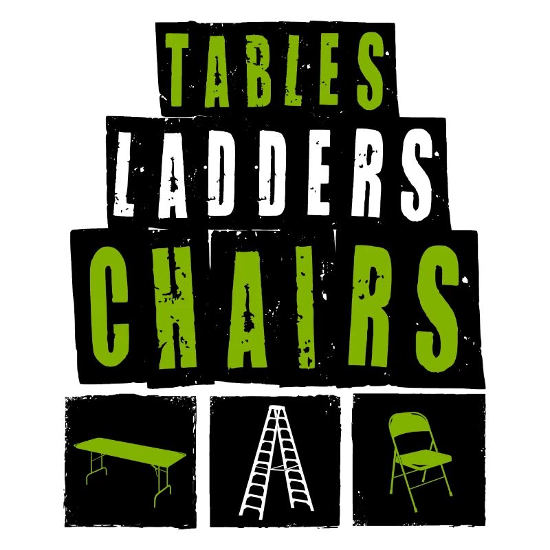 TABLES ÉCHELLES CHAISES Motif de lutte