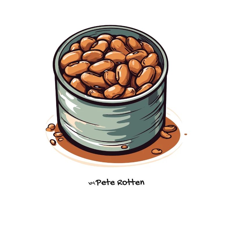 Une boîte de haricots
