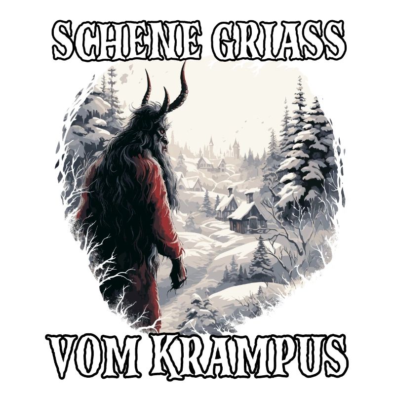 Krampus T Dämonischer Weihnachtsmann Kramperl