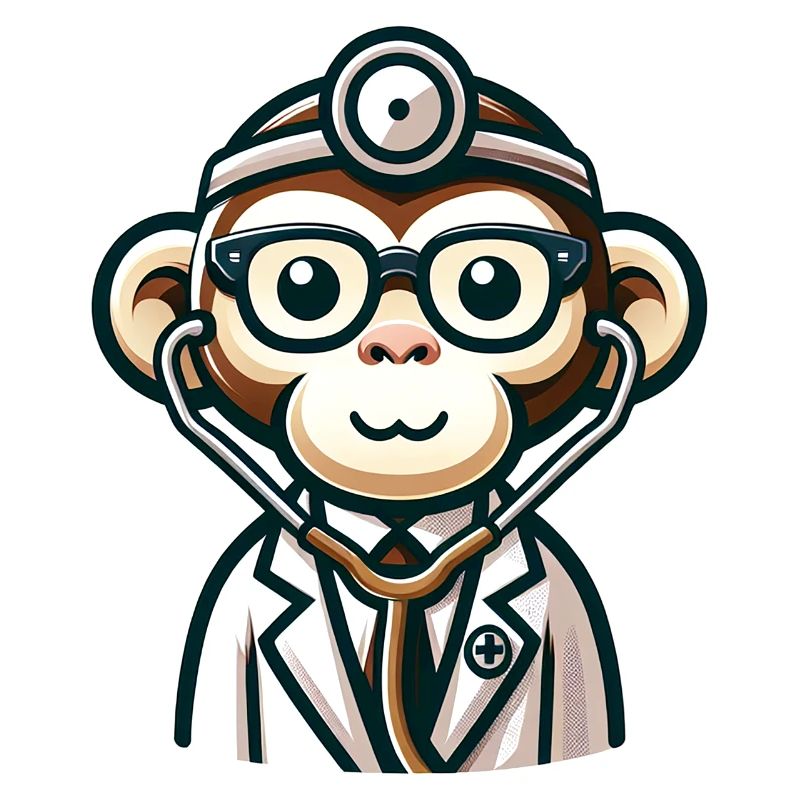 Cute Monkey Doctor