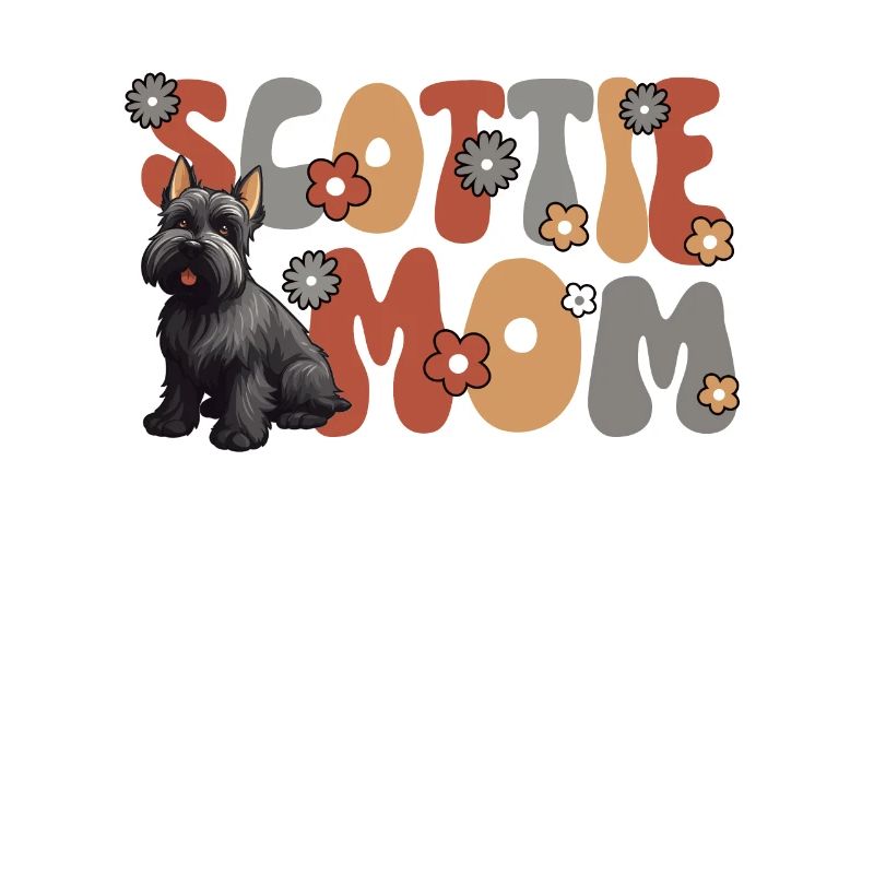 Scottish Terrier Groovy Scottie Mom