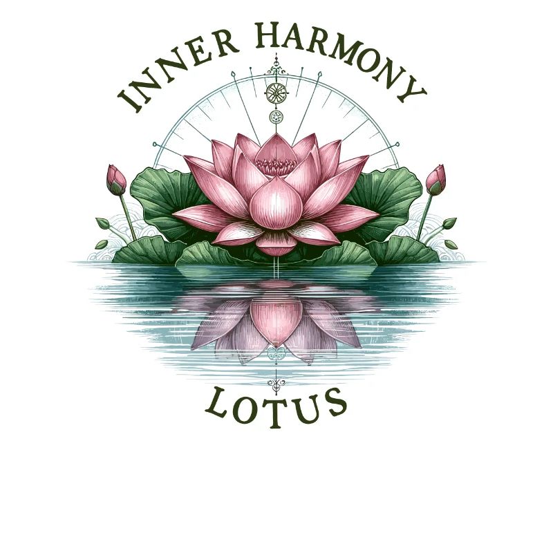 Inner Harmony Lotus - Heiteres Wasser- und Blumendesign