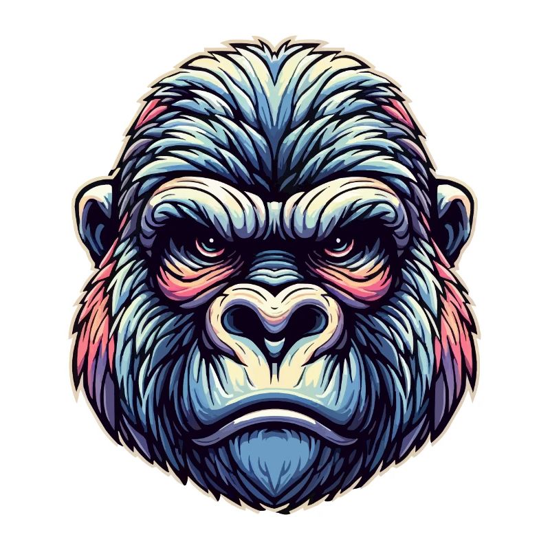 Gorillagesicht