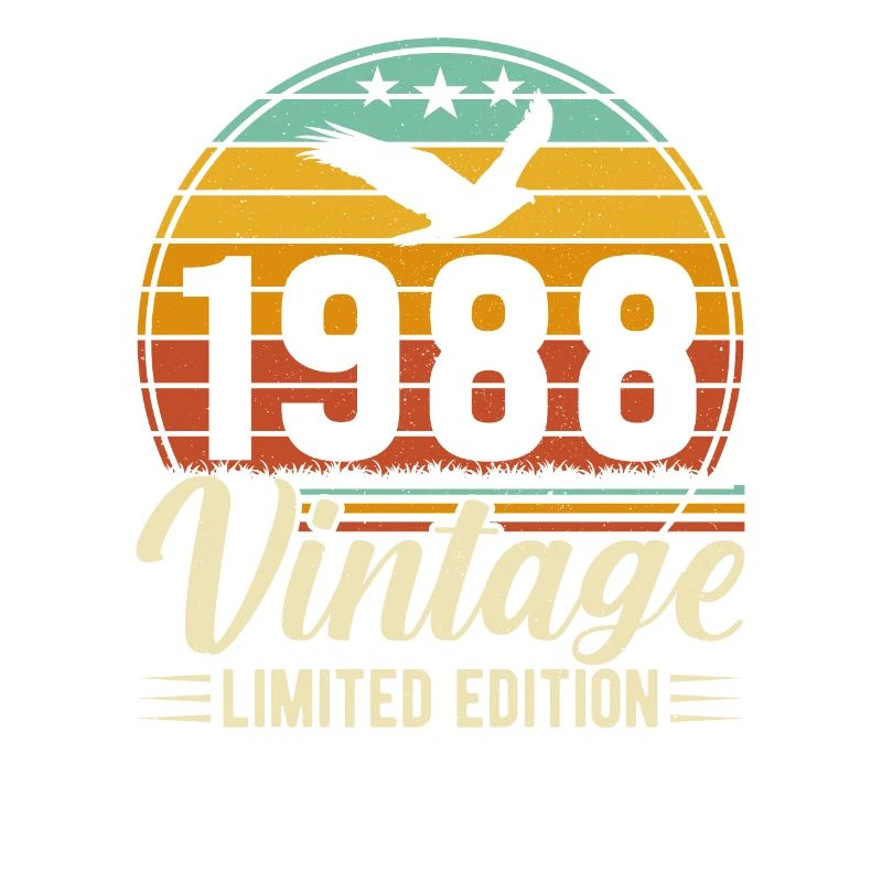 Creative Design for 36th Birthday Vintage 1988