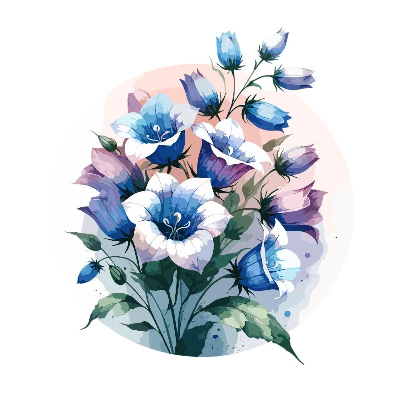 Campanule dessinée