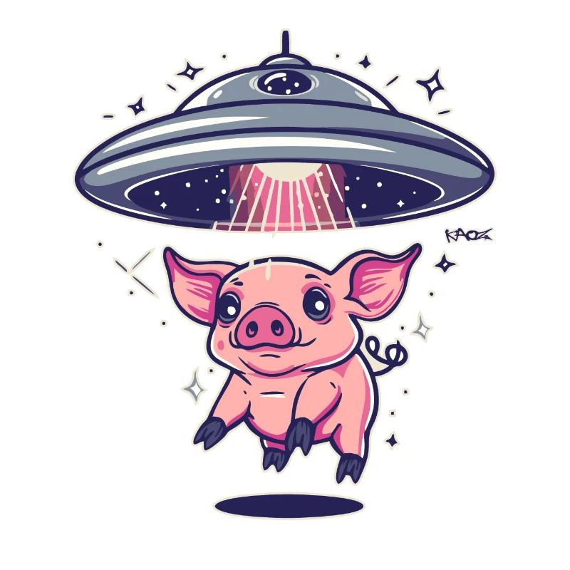 Enlèvement extraterrestre d’un cochon, cochons