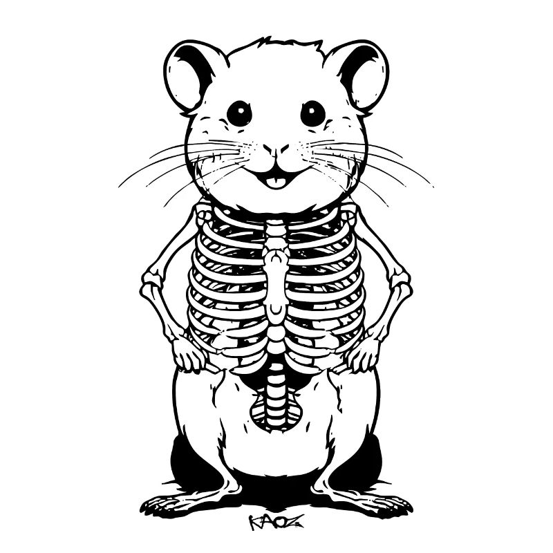 Cute Skeleton Hamster