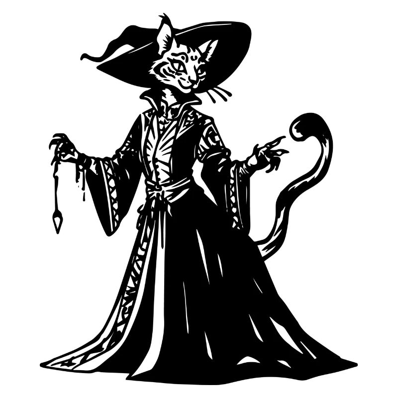 Tabaxi Witch RPG Game