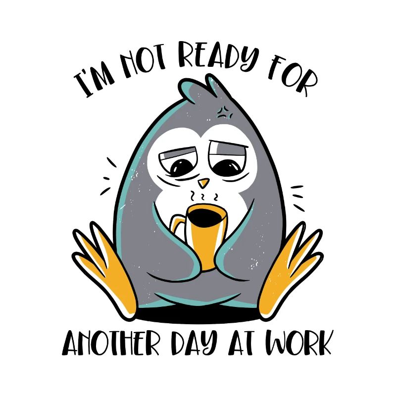 Not Ready For Another Day At Work Emperor Penguin