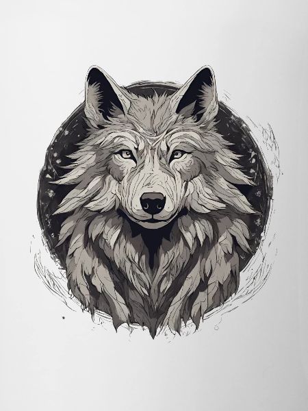 Mystical Wolf Head