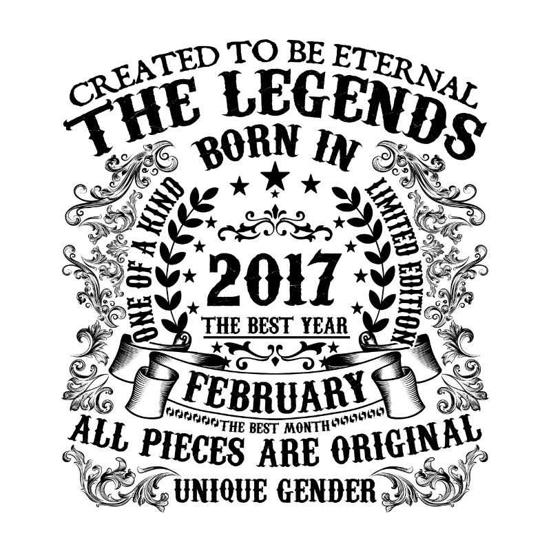 Anniversaire 2017 Février 2017 né en Février 2017