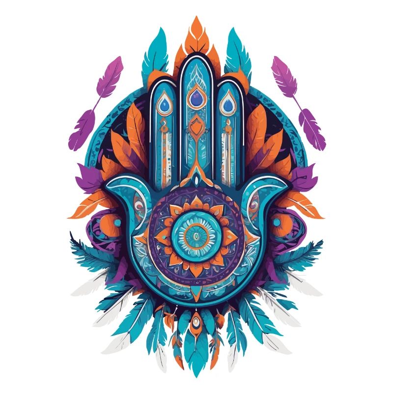 Hamsa Main Mandala Bohème Chic