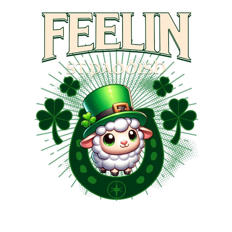 Paddish Day Schaf St Patrick`sDay