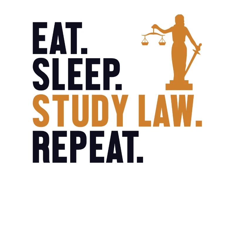Manger, dormir, étudier, droit, répéter, faculté de droit, université