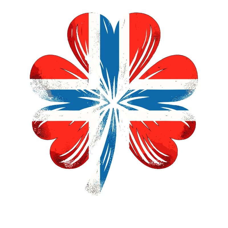 Shamrock Norway Flag Saint Patrick St Patricks Day