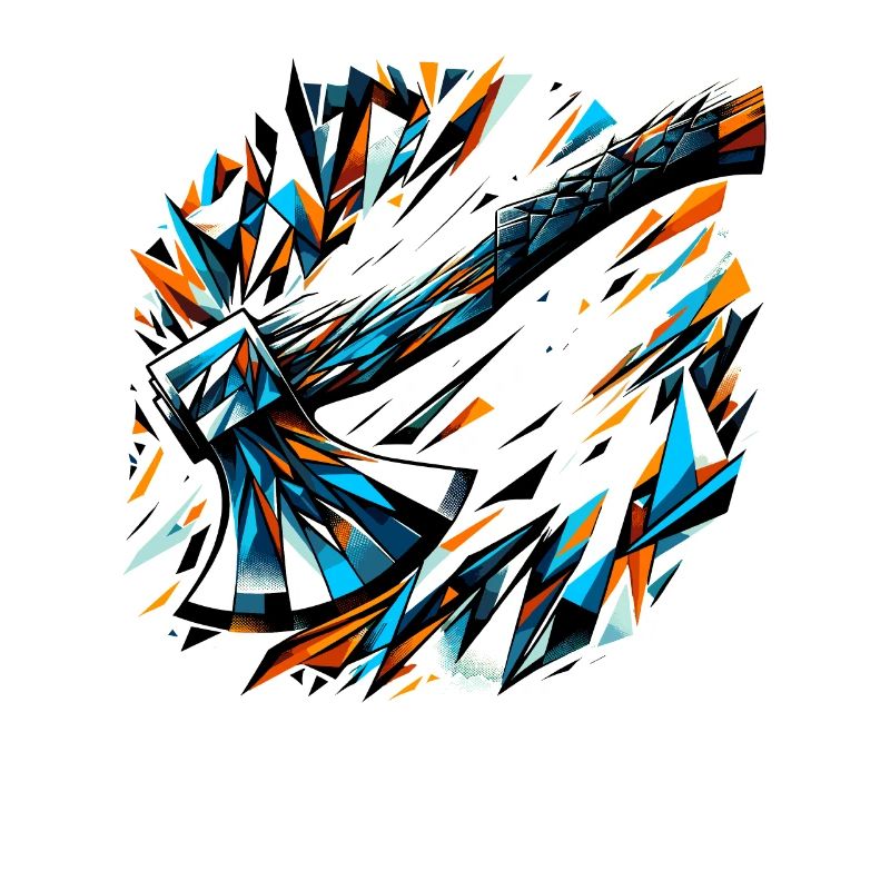 Polygon Art Axe Throwing Hatchet Thrower Axes