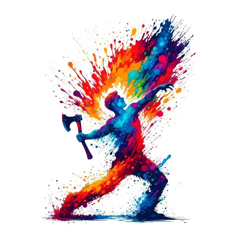 Pop Art Axe Throwing Hatchet Thrower Axes