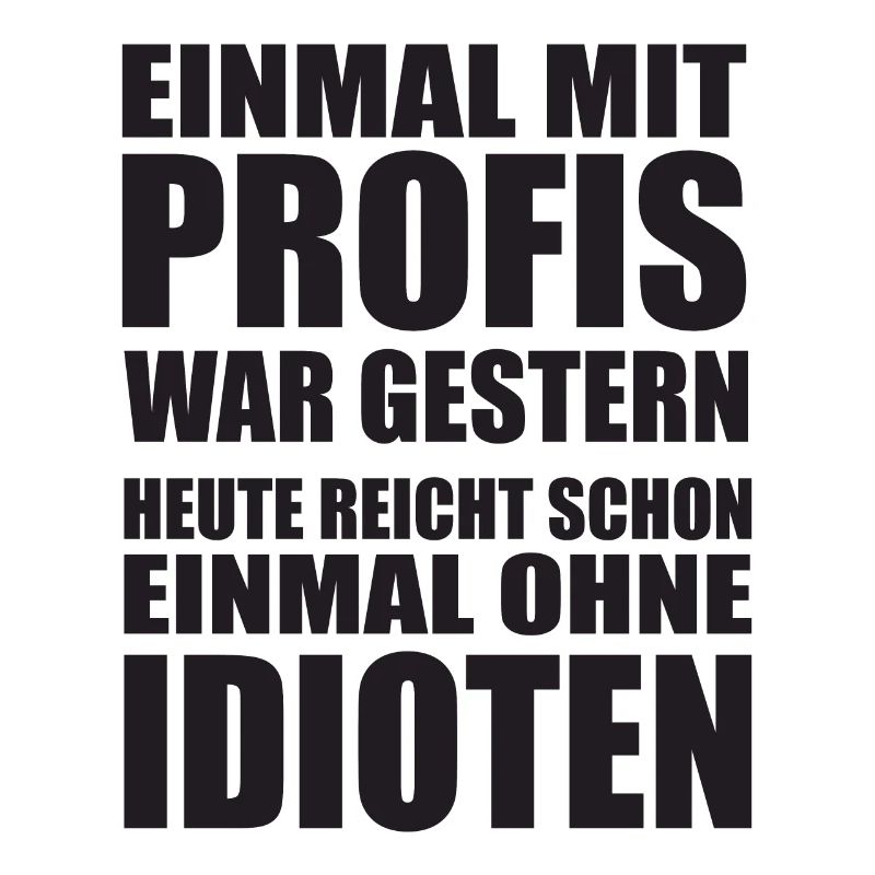 Einmal mit Profis Arbeiten