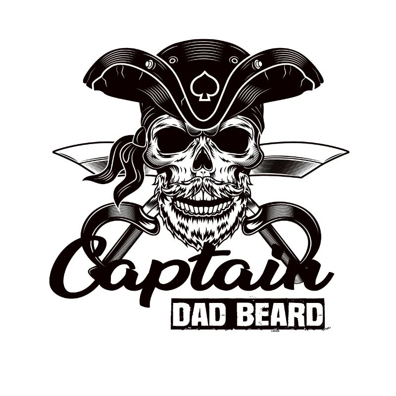 Captain Dad Beard Captain Boat Sailing Sailor