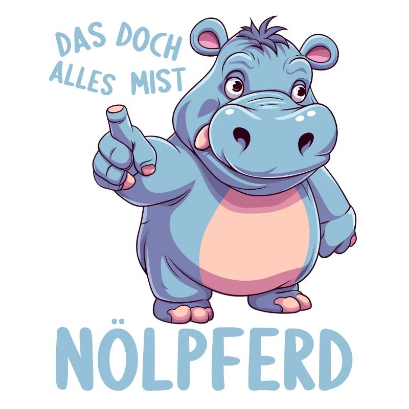 Nilpferd Hippo meckern Meckerer Nölpferd